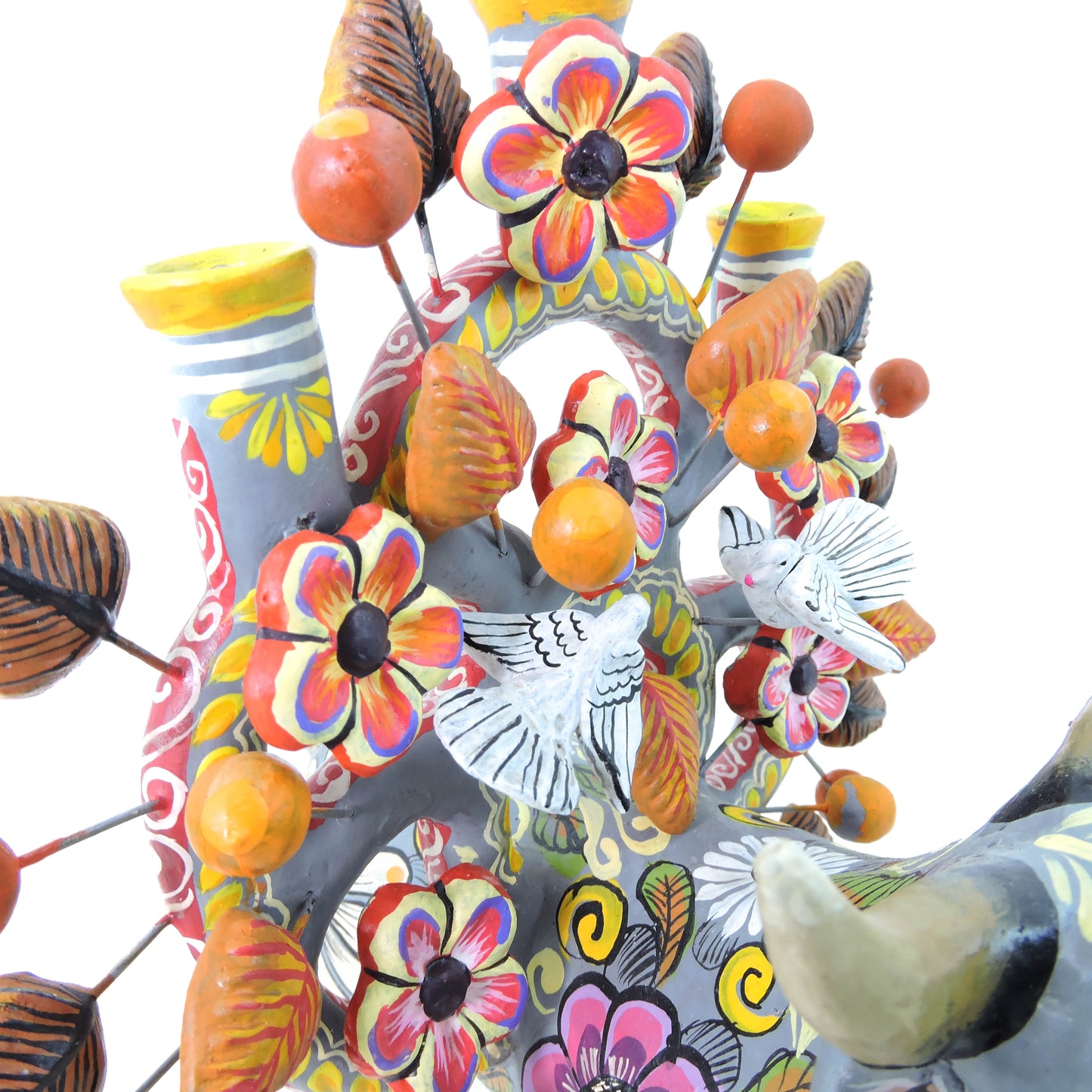 Candelabro Mula con Corona Gris