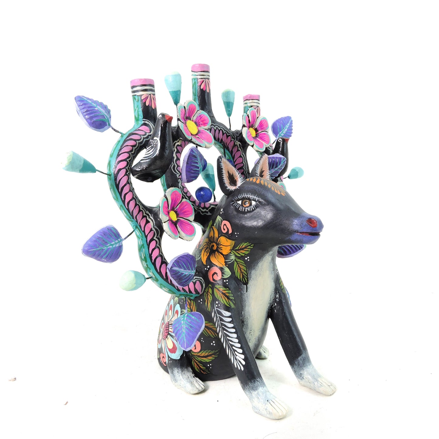 Candelabro Mula Negra Sentada