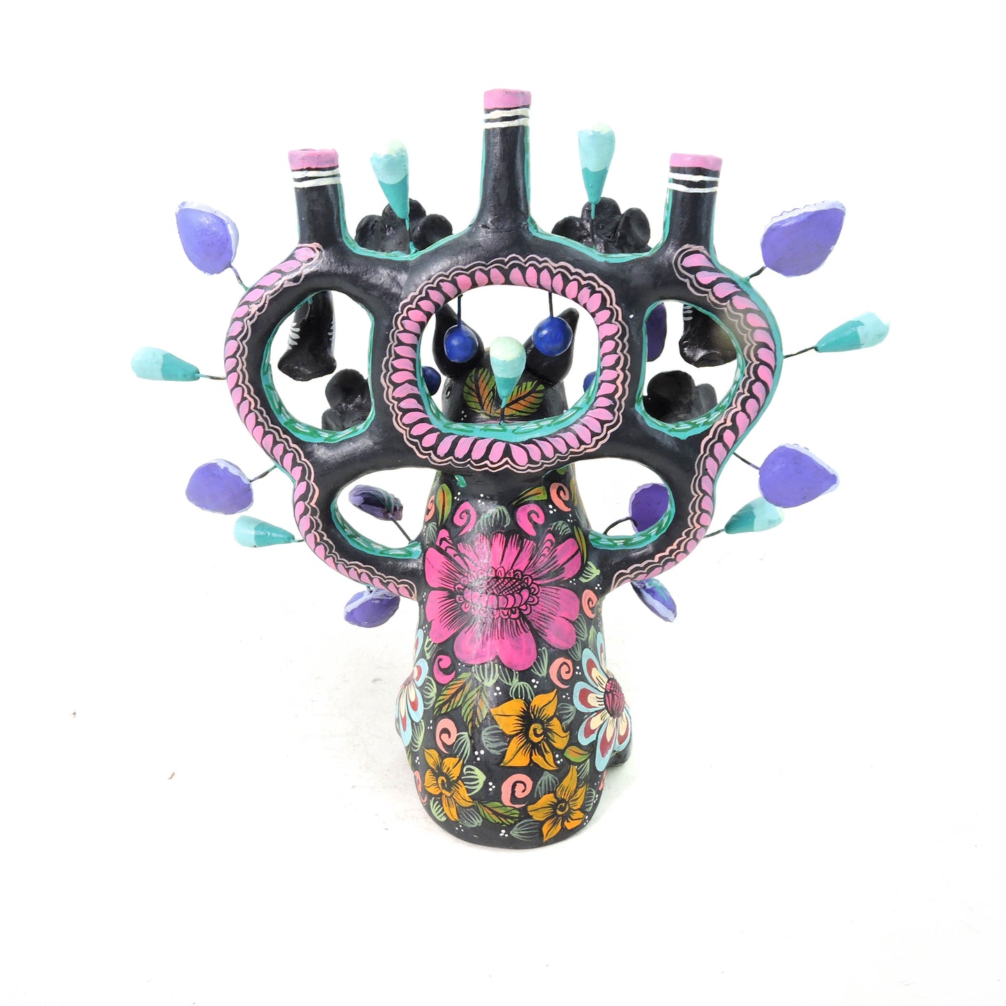 Candelabro Mula Negra Sentada