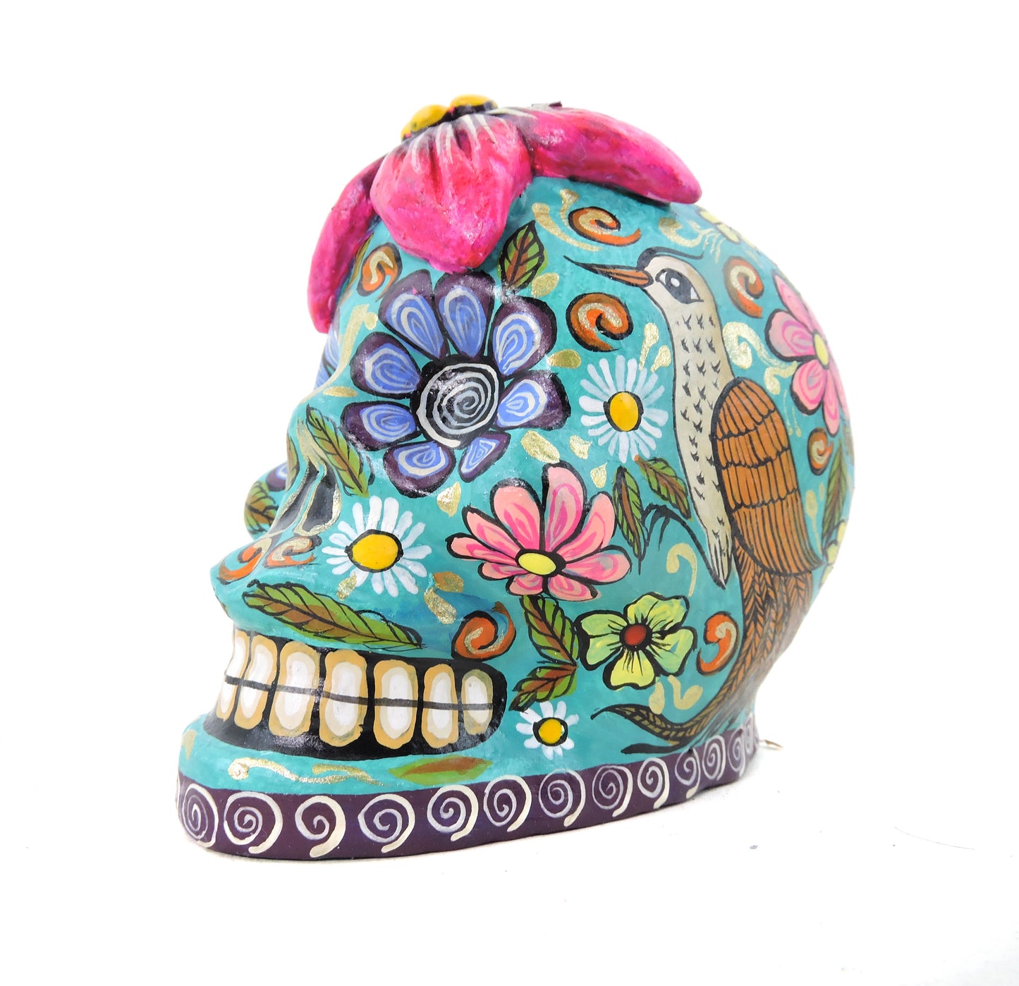 Craneo de Barro Hibiscus