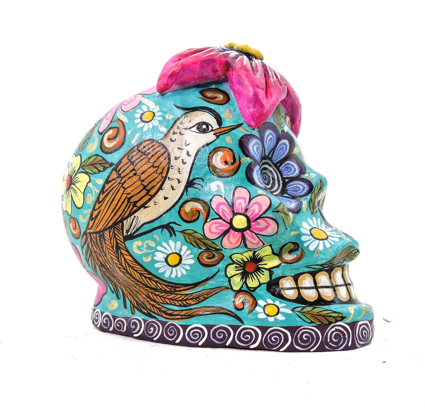 Craneo de Barro Hibiscus