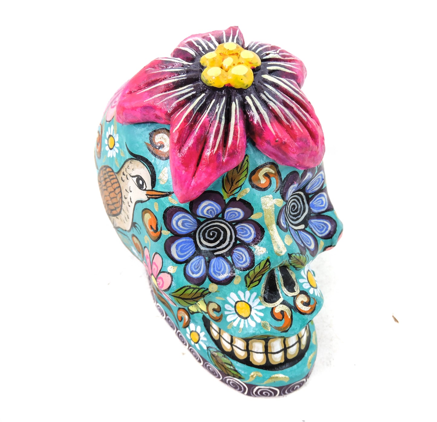 Craneo de Barro Hibiscus