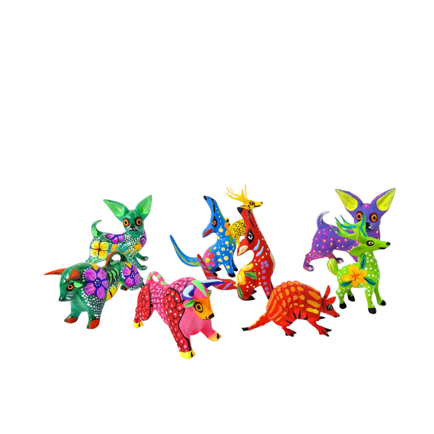 Set De 5 Alebrijes Mini 3D
