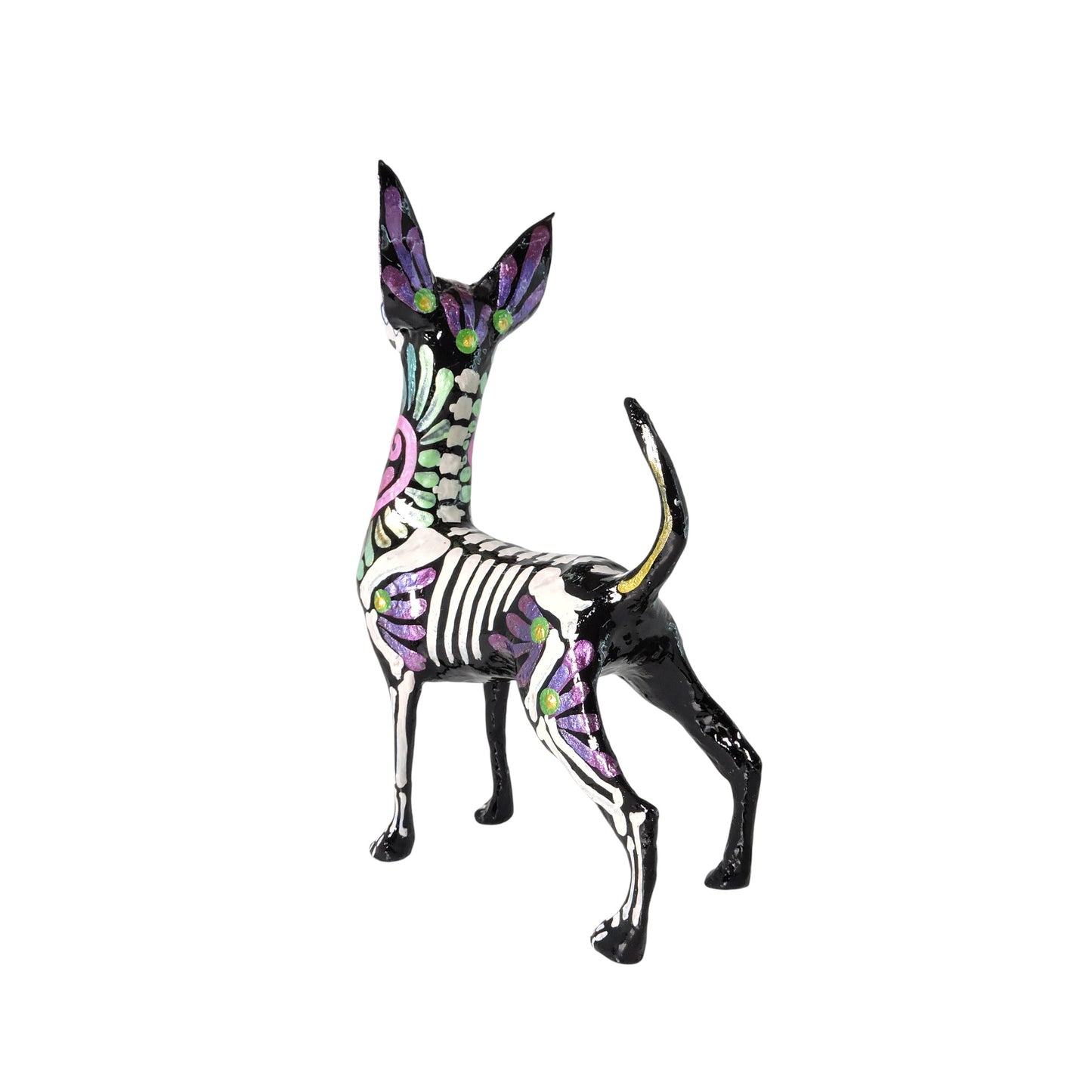 Xolo parado espiral rosa