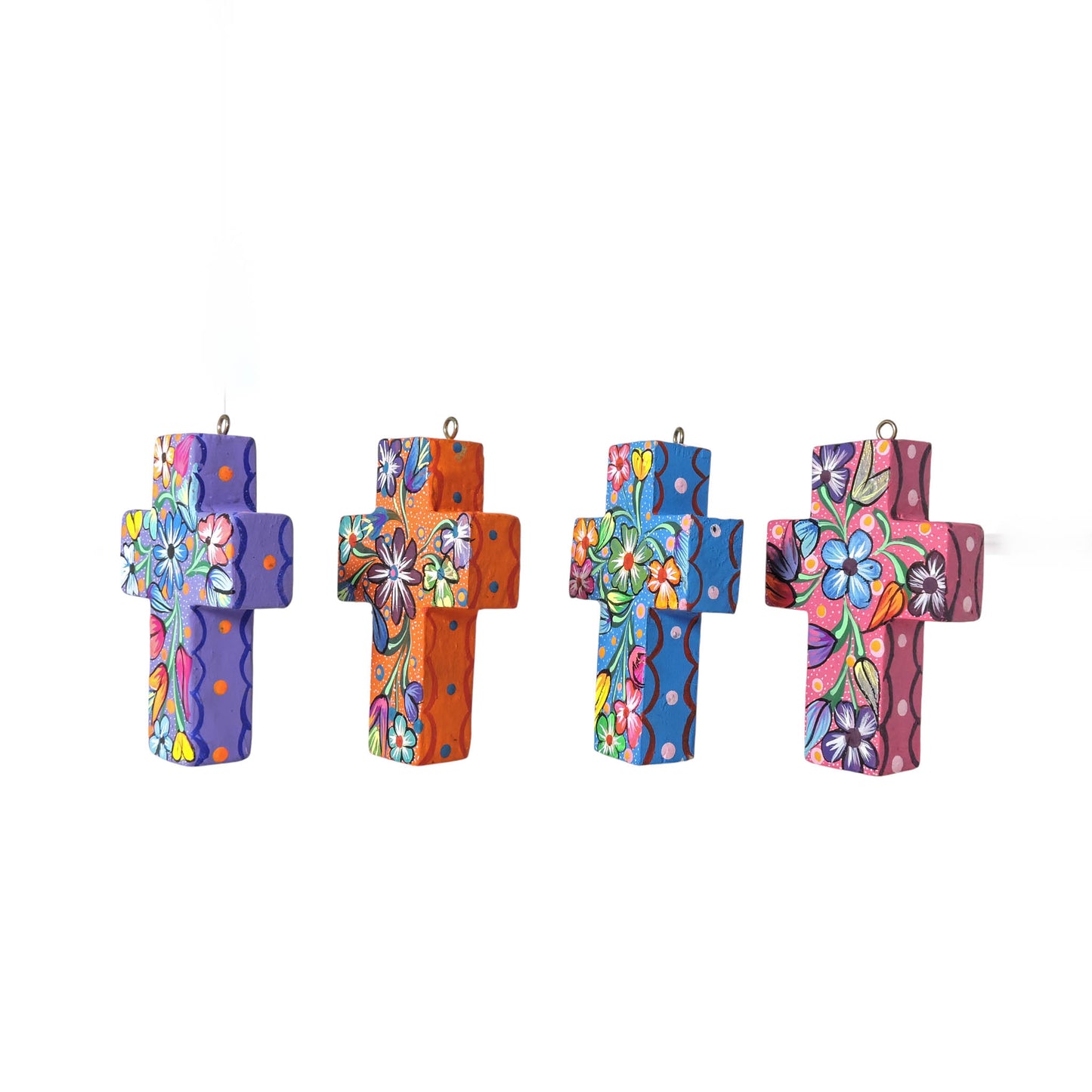 Set Cruz Decorativa Con Iman De Copal Artesania Mexicana Claros