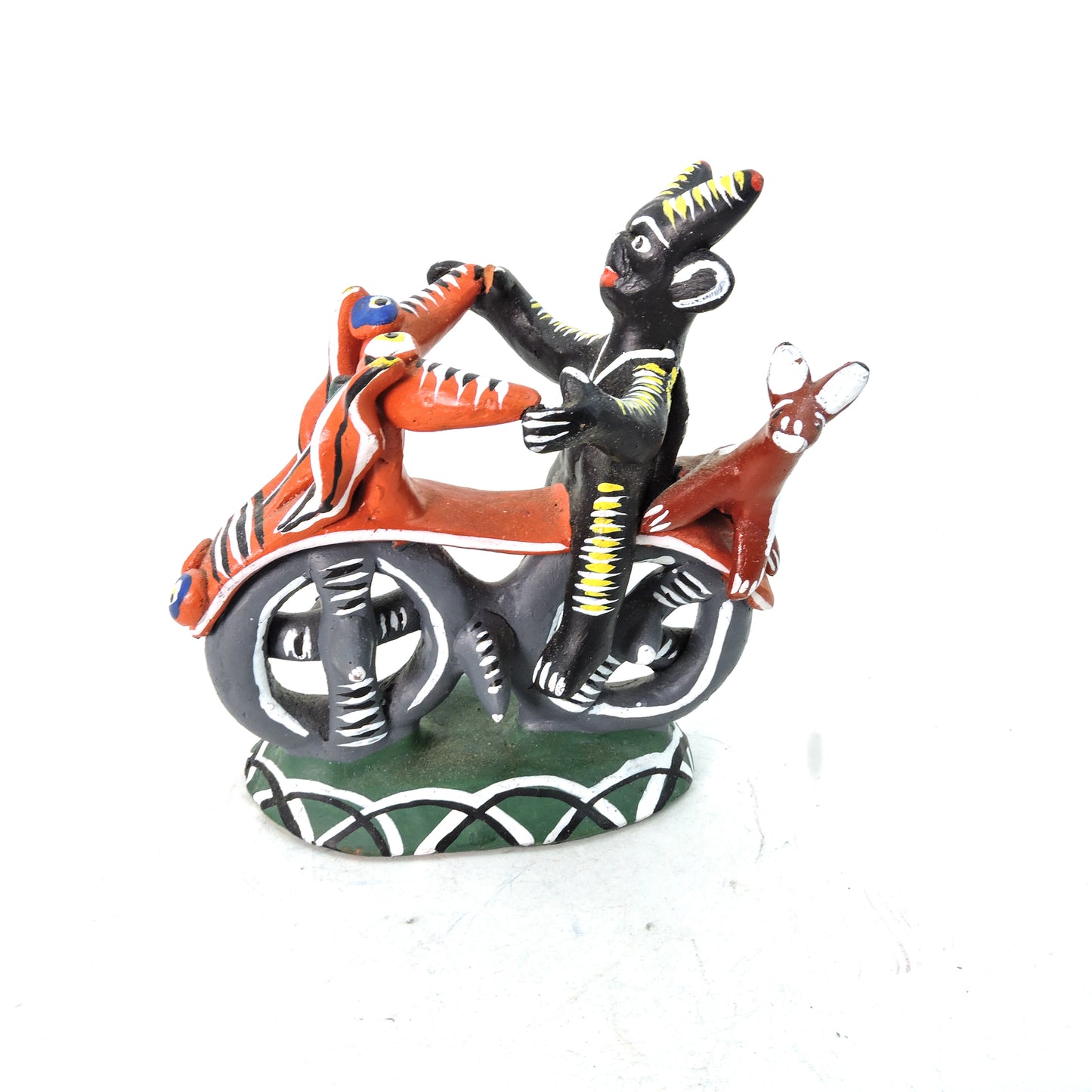 Diablo en moto negra