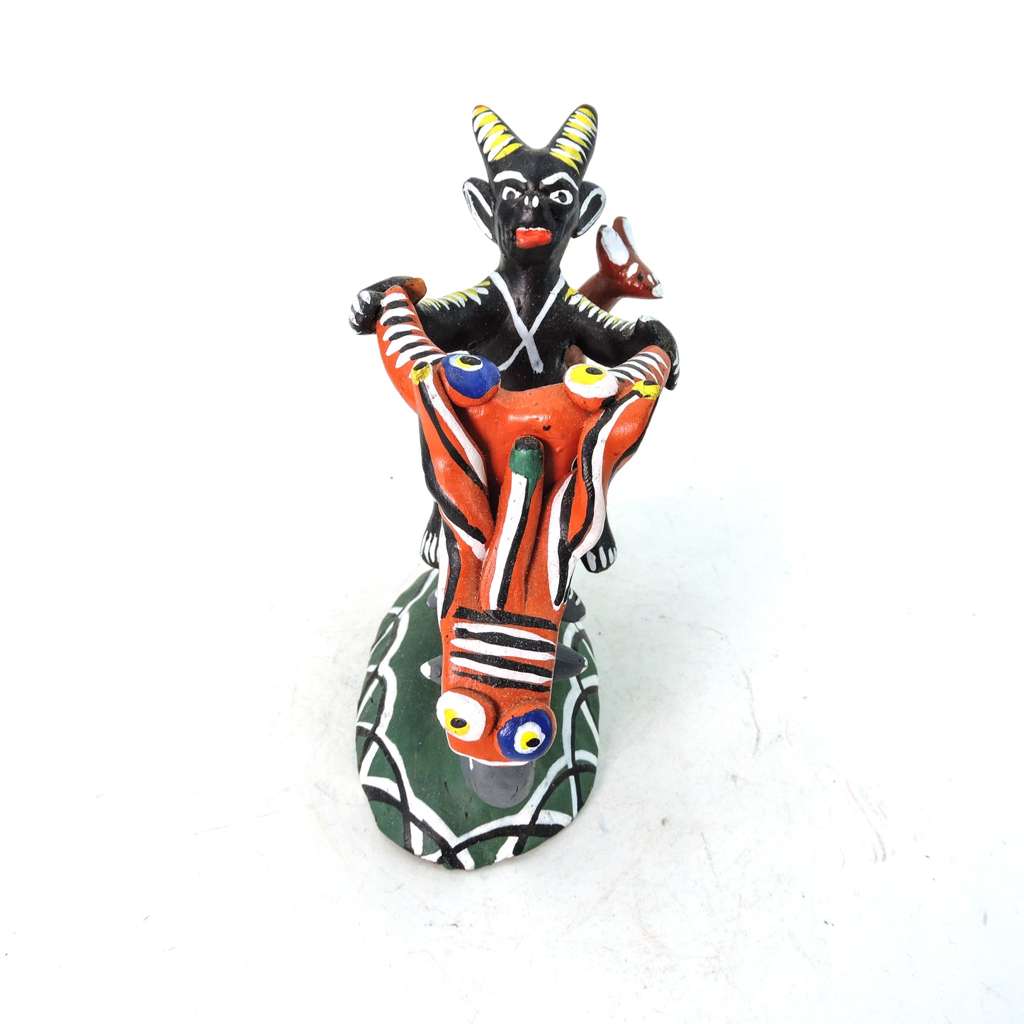 Diablo en moto negra