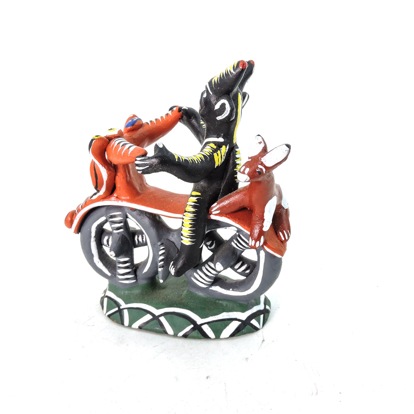 Diablo en moto negra