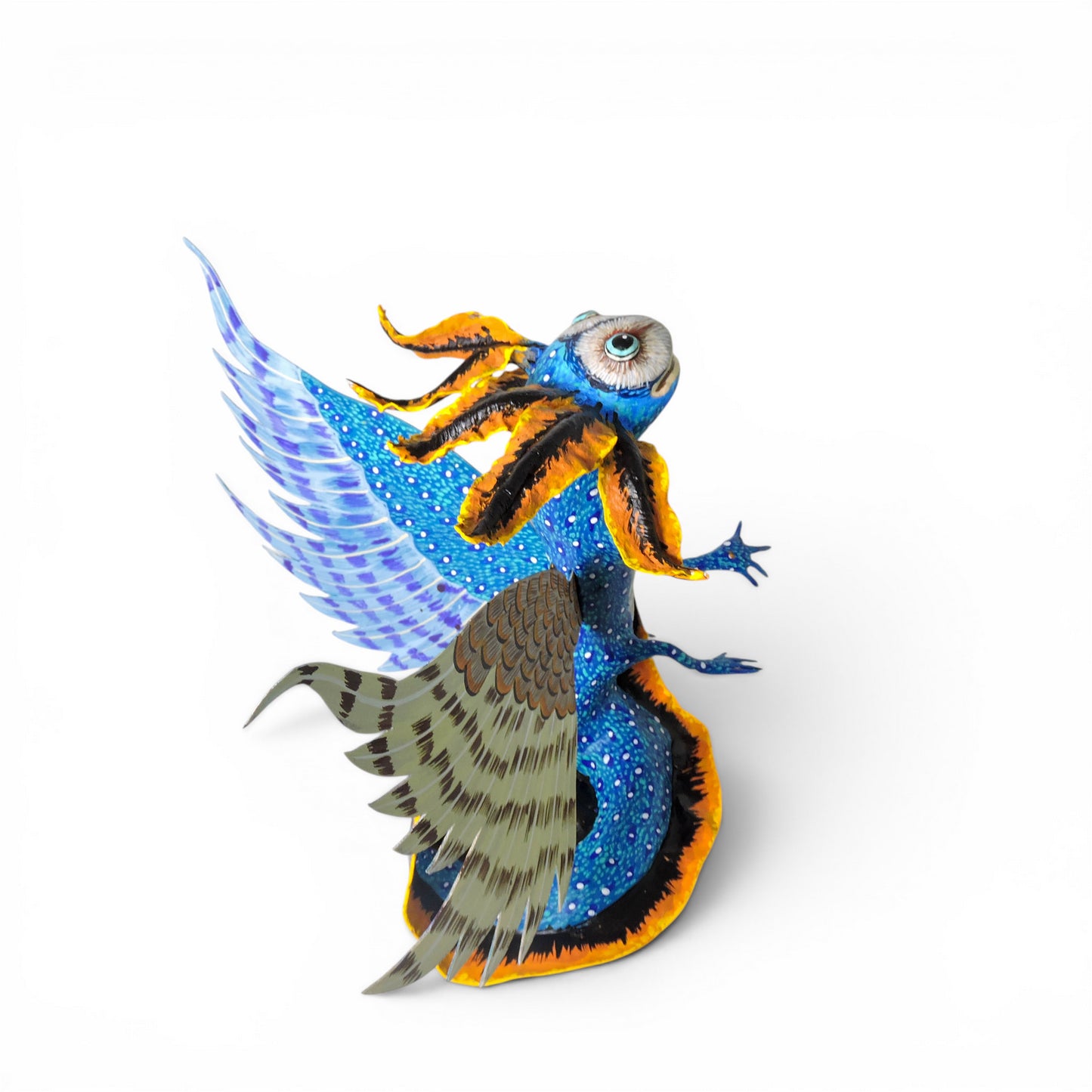 Alebrije Ajolote Azul atrigrado