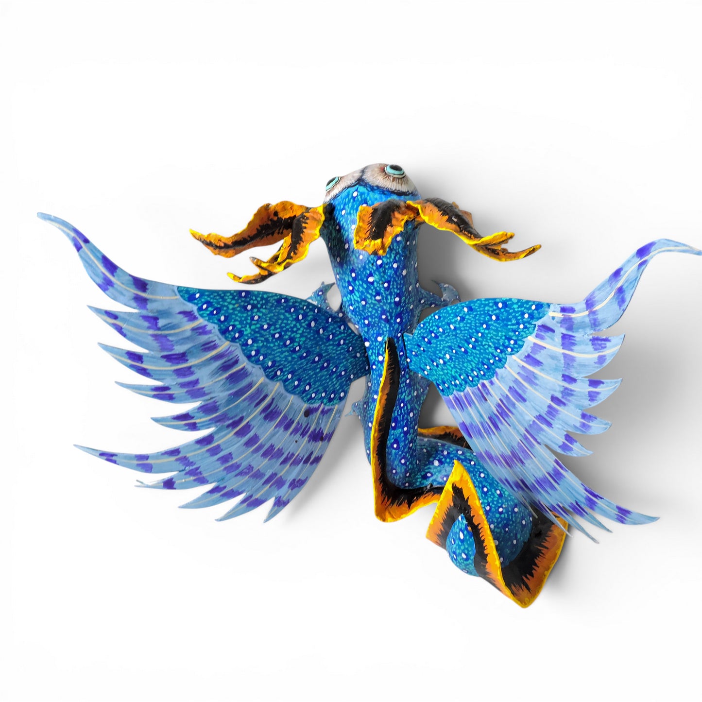 Alebrije Ajolote Azul atrigrado