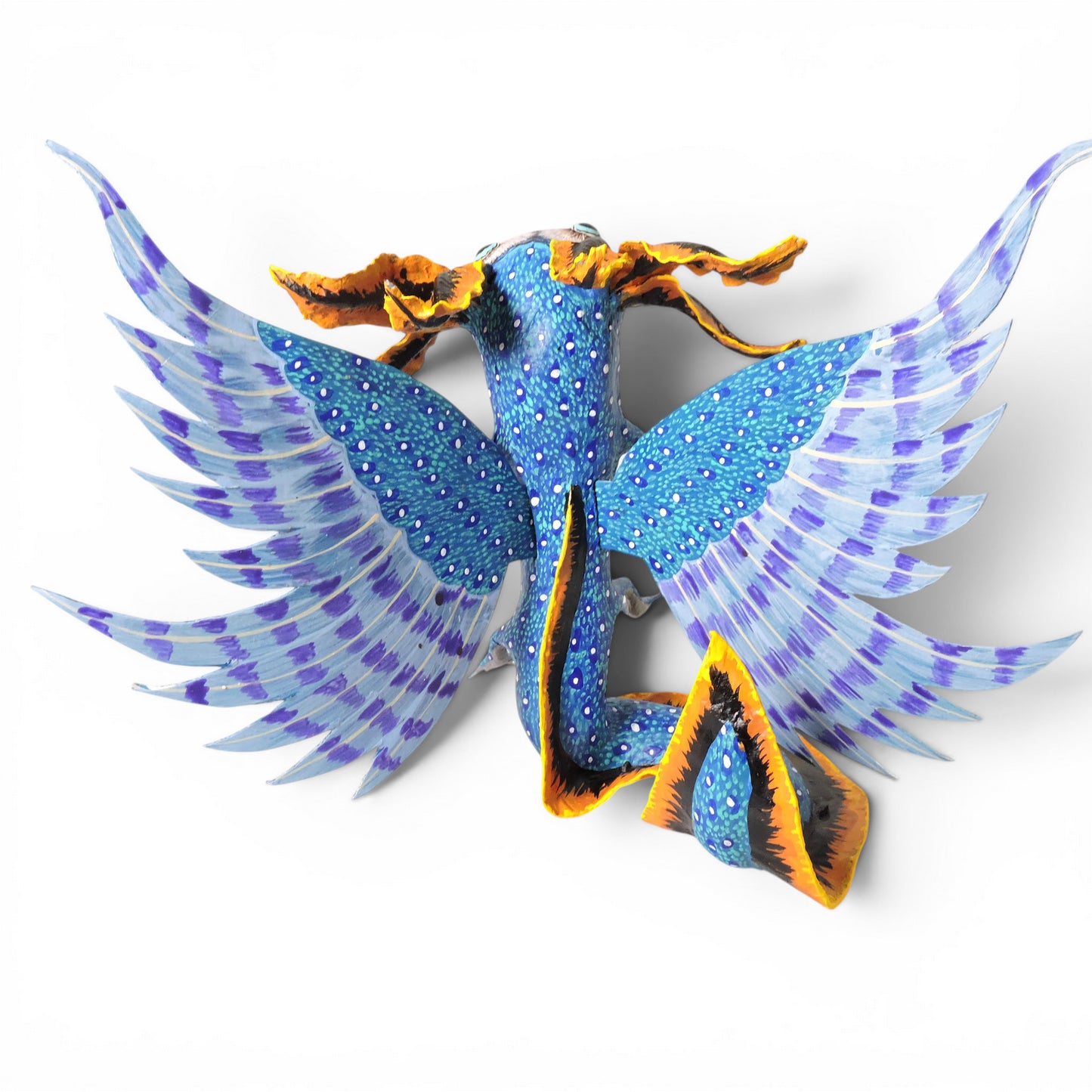 Alebrije Ajolote Azul atrigrado