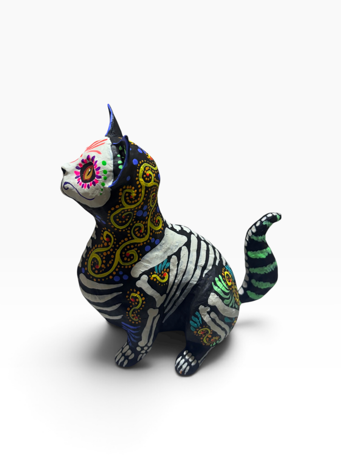 Gato Gordito espirales amarillos