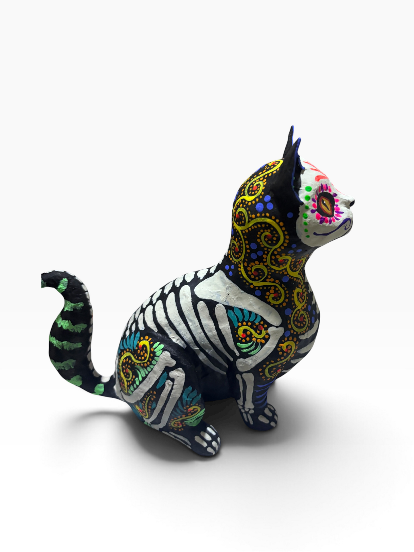 Gato Gordito espirales amarillos