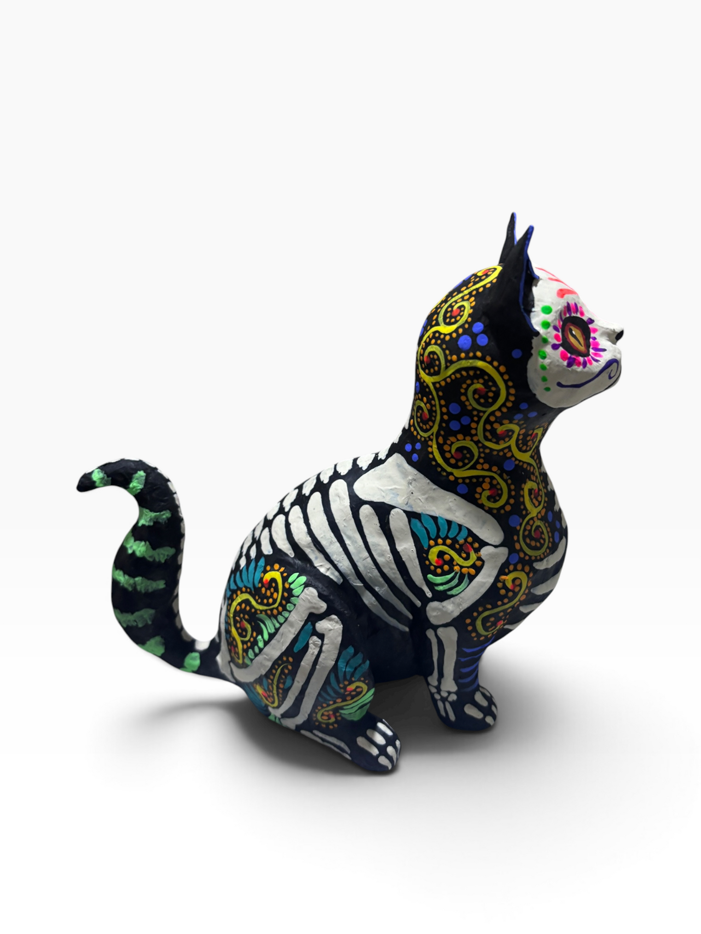 Gato Gordito espirales amarillos