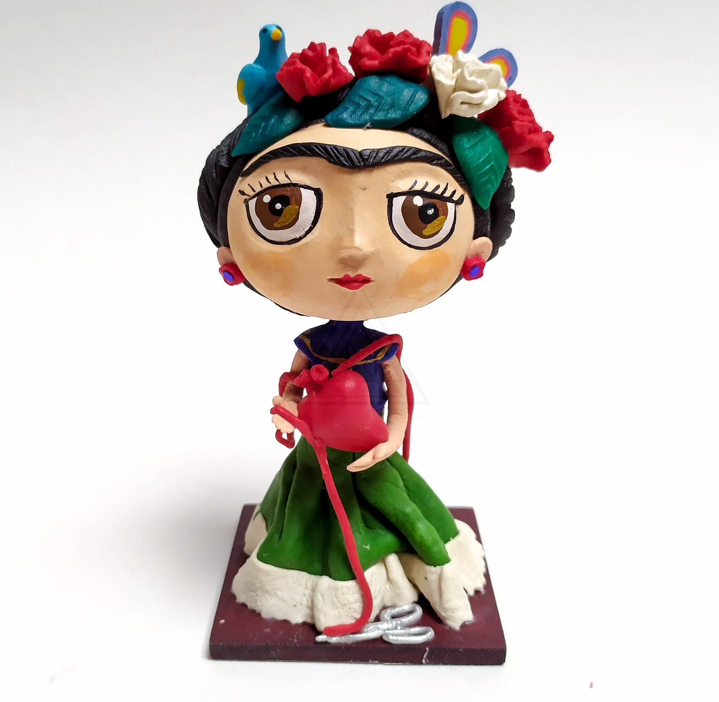 Muñeca Frida Khalo Vestido Verde