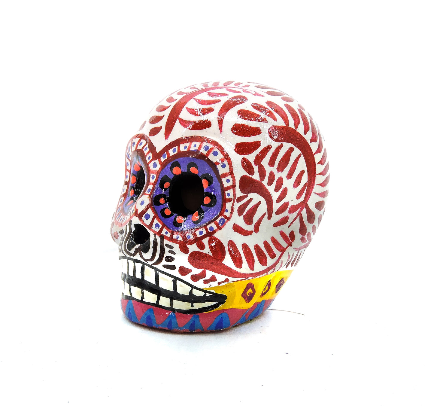 Calavera Chica decorado Plumilla