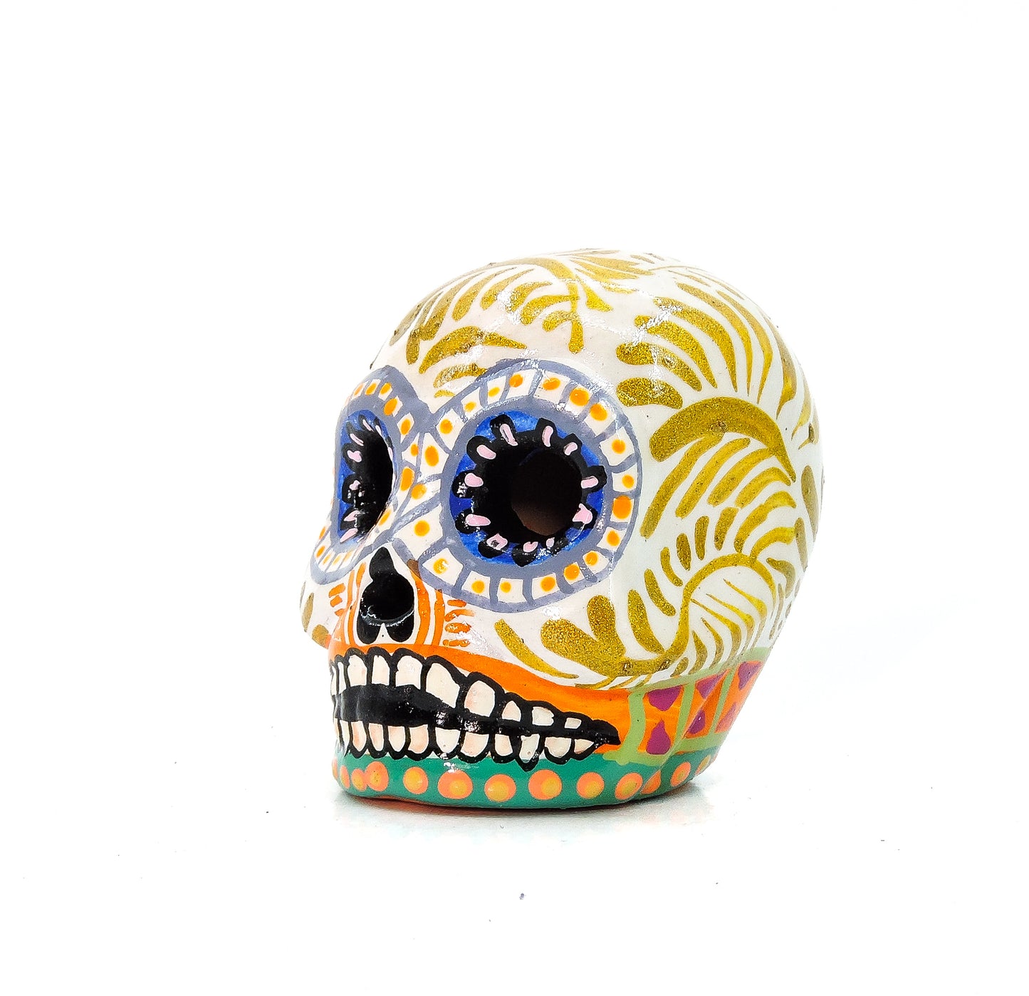 Calavera Chica decorado Plumilla