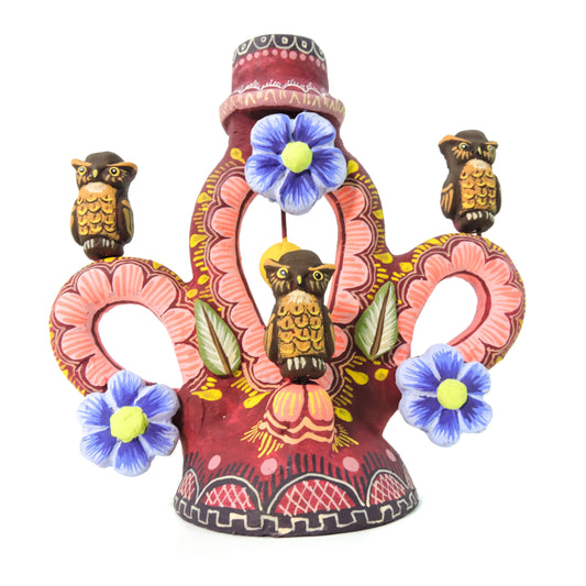 Candelabro Triple Arco Vino