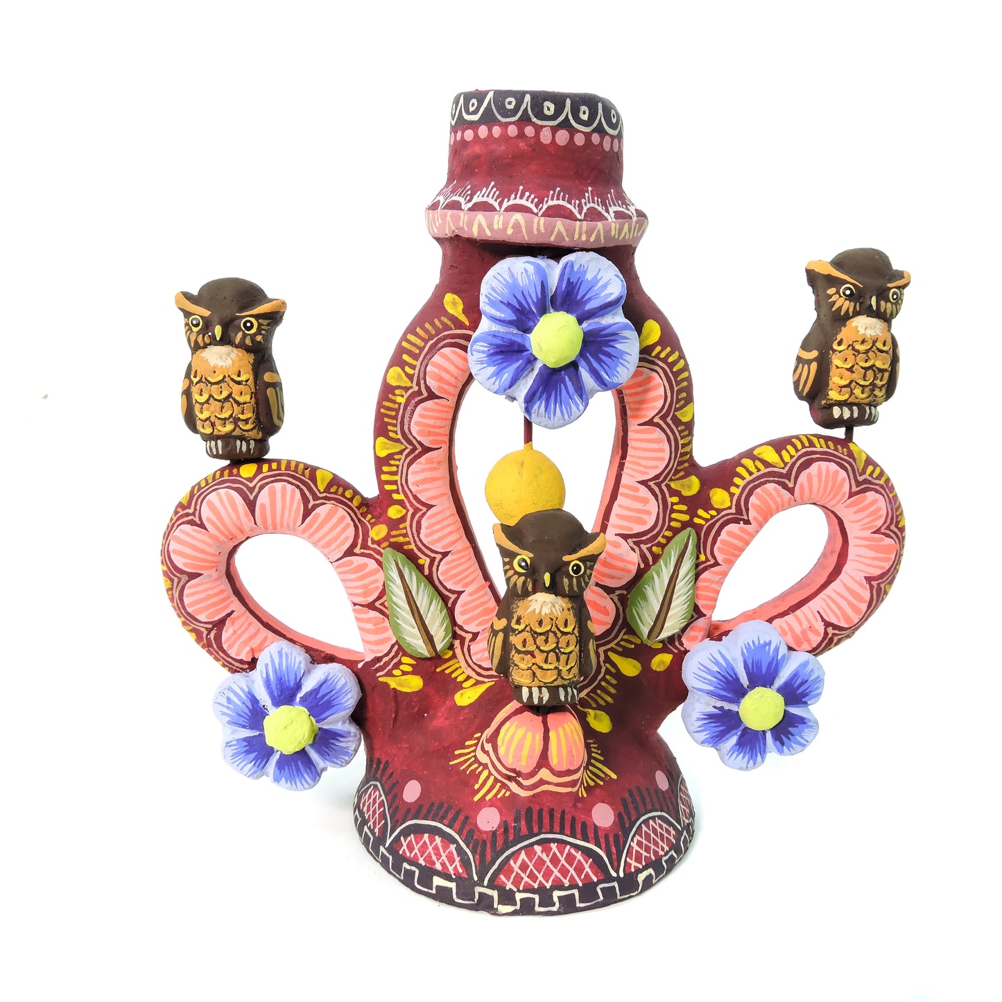 Candelabro Triple Arco Vino