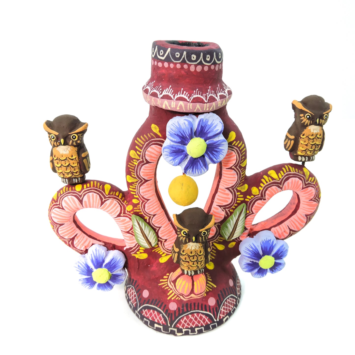 Candelabro Triple Arco Vino