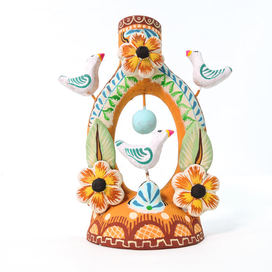 Candelabro Arco Palomas Naranja