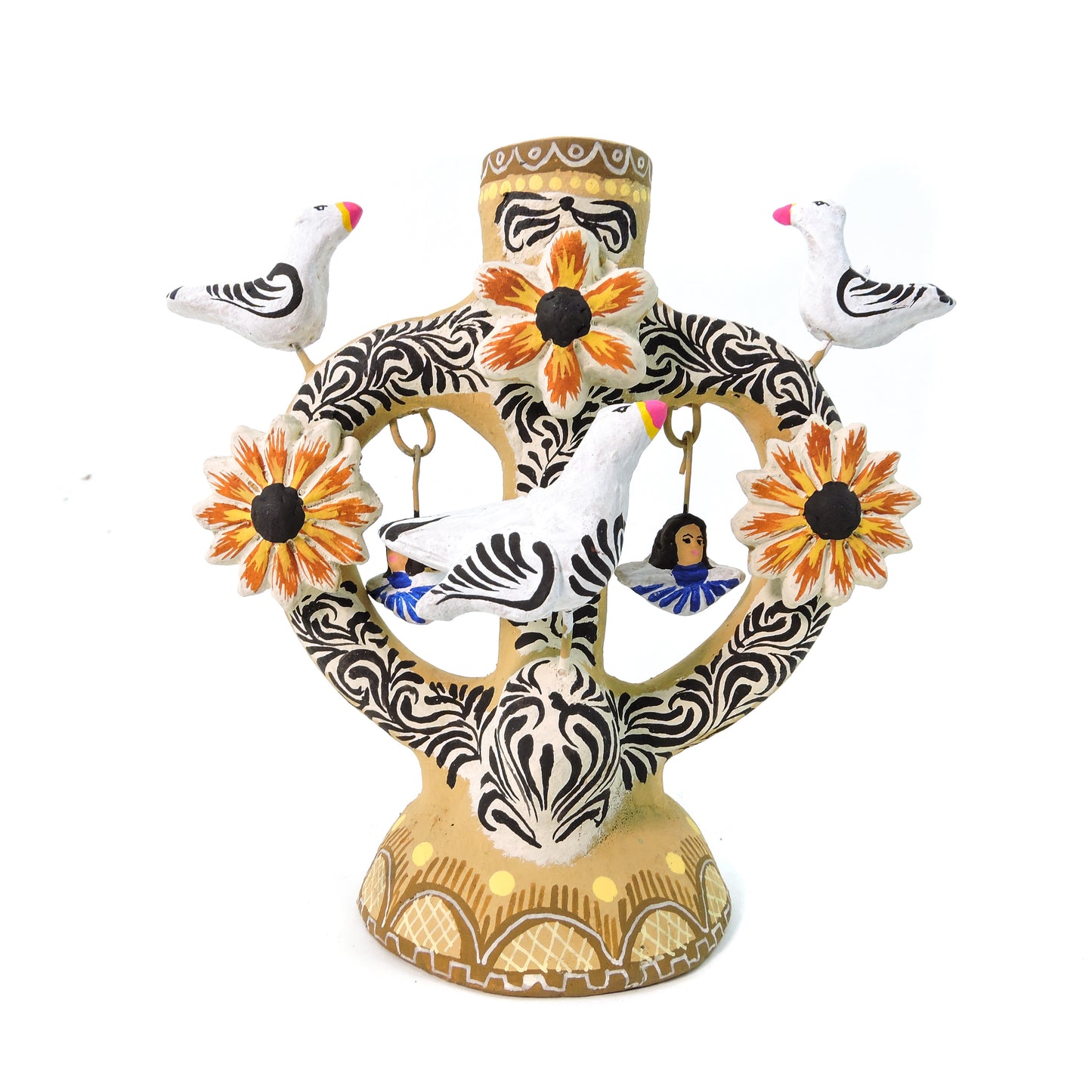 Candelabro Angeles y Palomas Arena