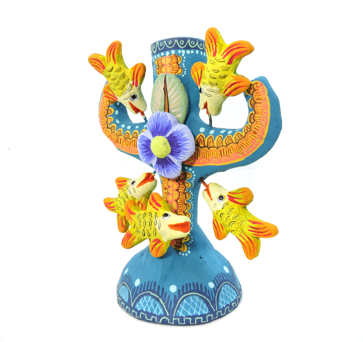 Candelabro Vara Peces Azul Aqua