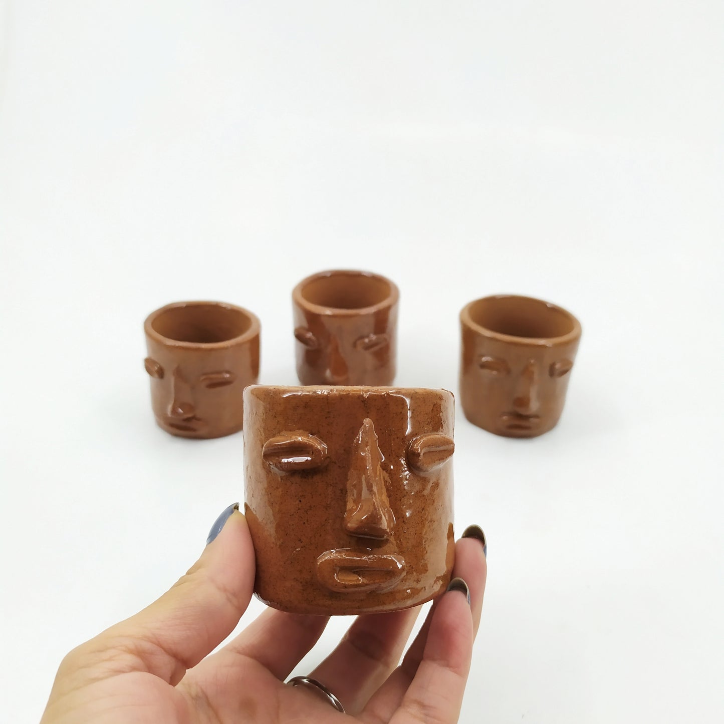 Set 4 Vasitos Mezcaleros